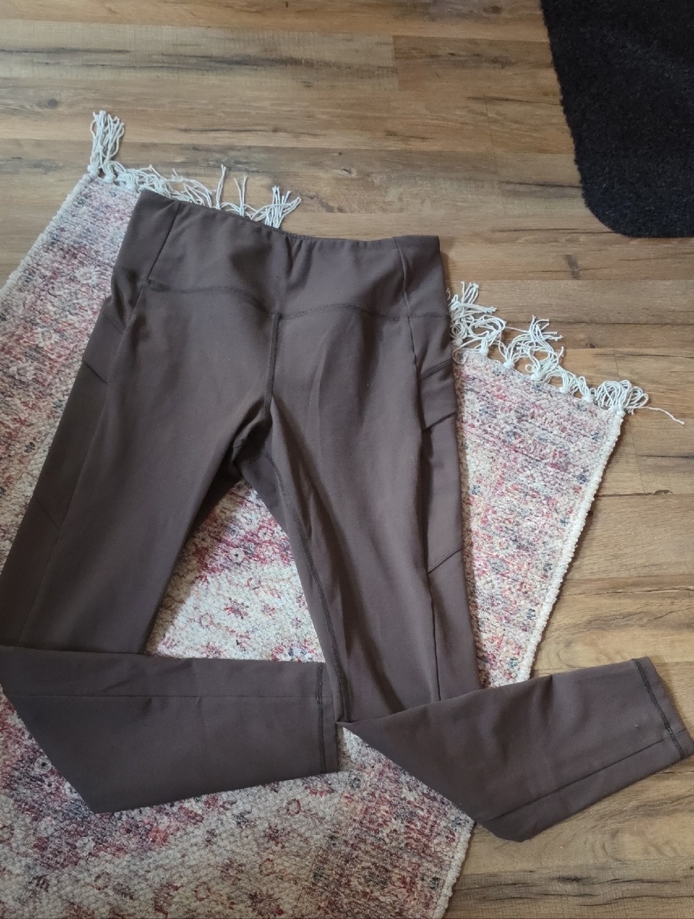 Avalanche Brown High-Rise Ponte Leggings
